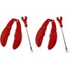 Claw Shaped Lobster Crackers and Lobster Seafood Picks (4 Pieces