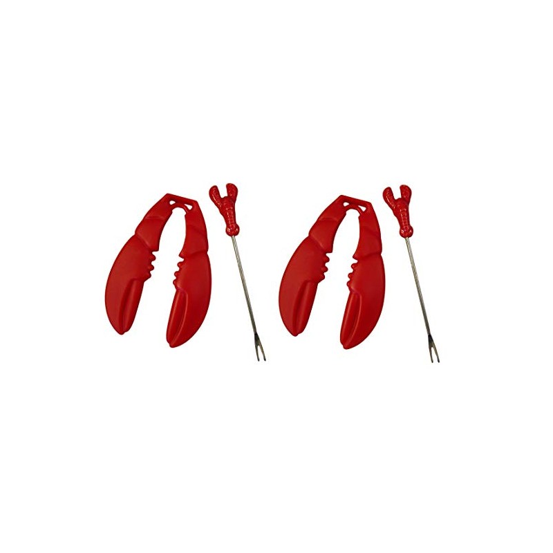 Claw Shaped Lobster Crackers and Lobster Seafood Picks (4 Pieces