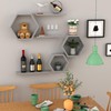 Hexagon Floating Geometric Honeycomb Shelves - Hexagon Floating Shelves Wall