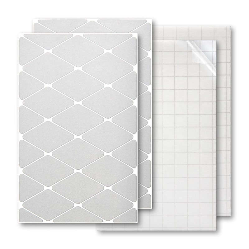 Luxshield Reflector Sticker Set - Diamond Large - for Bicycle,
