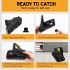 Black Instant Kill Rat Traps - 6 Pack, Quick Setup,