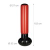 Relaxdays Anti-Frust Free Standing Punch Bag, Inflatable Punch Bag, Boxing