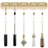 ElekTek Premium Brass Bathroom Light Pull Cord Switch Kit -