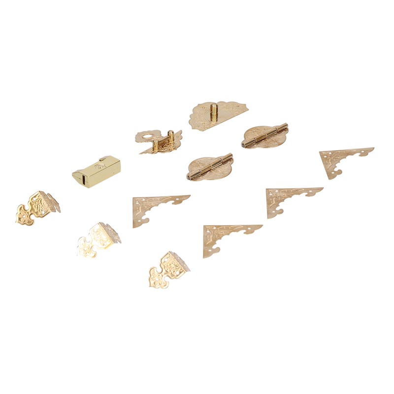 Brass Jewelry Box Corner Protector Hardware Accessories Ornament for Wooden