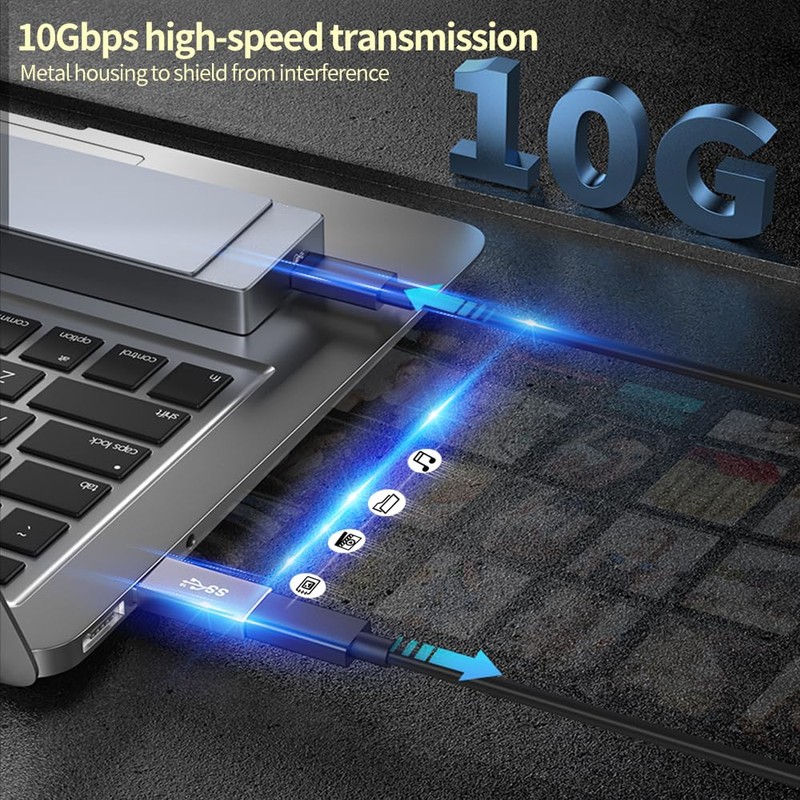 [10Gbps] Adaptador USB 3.2 Gen 2 de Alta Velocidad de