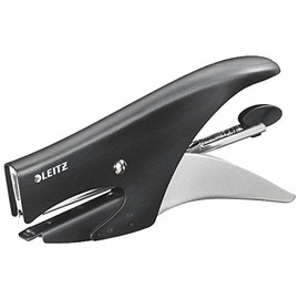 Leitz 55630094 Gripper Stapler Style Rear Loading, Satin Black