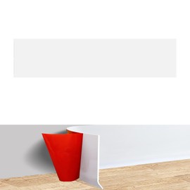 GALOFAY Silicone Door Kick Plate 6x30 inches, Self Adhesive Flexible Rubber Tape Stick On Scratches Protector Plates, for Doors,6"x 30" White