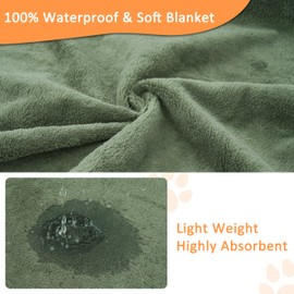 Bunlitent Washable Puppy Pads Extra Large 72'' x 72'', 3 Packs, Non-Slip Waterproof Reusable Pee Pads for Puppy Senior Dog , Incontinence Whelping for Dog Playpen, Quick Dry, Green