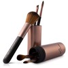 Pinselset Make-Up Luvia, Travel Set Espresso, 5 Kosmetikpinsel Inkl. Schminkpinsel