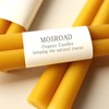 16 Packs Beeswax Taper Candles 9 Inch, All Natural Beeswax