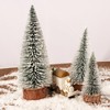 3pcs Mini Christmas Tree Frosted Artificial Christmas Trees Ornaments Christmas