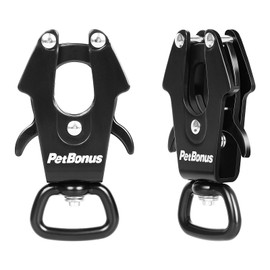 PetBonus 2 Pcs Frog Clip Dog Leash Clasp, Quick Release Metal Carabiner