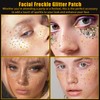Glitter Freckles Face Tattoo, 11 PCS Sparkle Freckles Makeup Patches