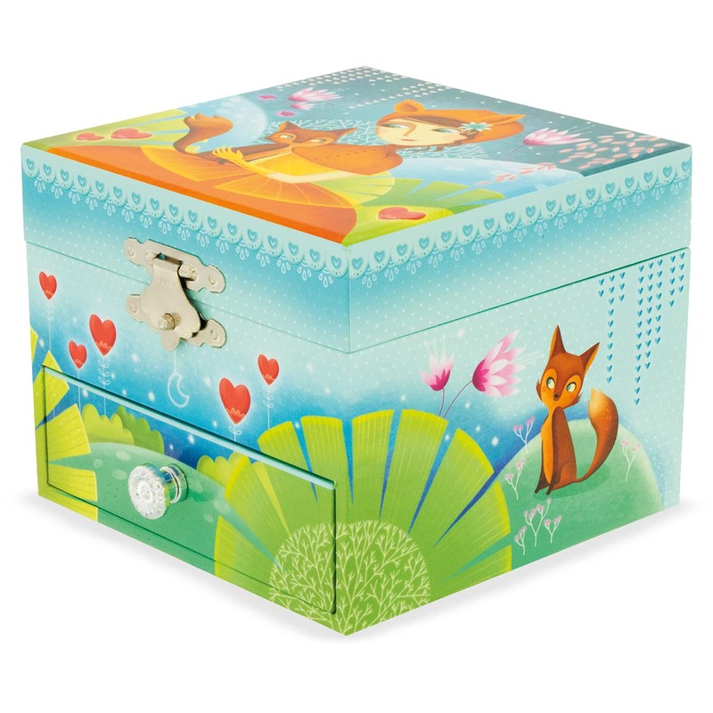 Ulysse 9513 Musik Schmuckdose Fox