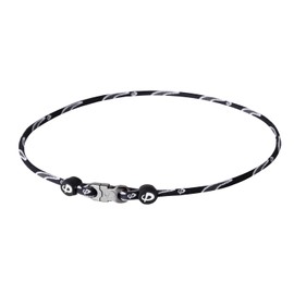 Phiten X 30 Razor Titanium Necklace (22 Inch, Black/Gray)