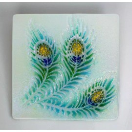Creative Paradise Small Peacock Texture Tile - Glass Fusing Mold