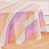Solino Home Stripe Linen Round Tablecloth - Multicolor Gelato Stripe