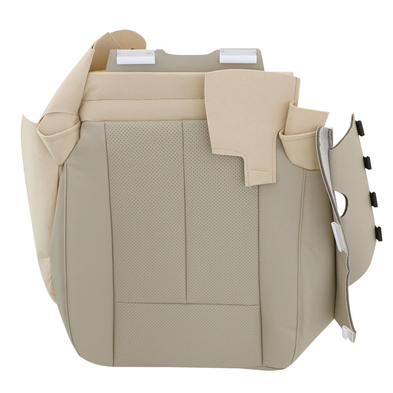 NLQR Front Driver Side Bottom Replacment Seat Cover Leather Tan