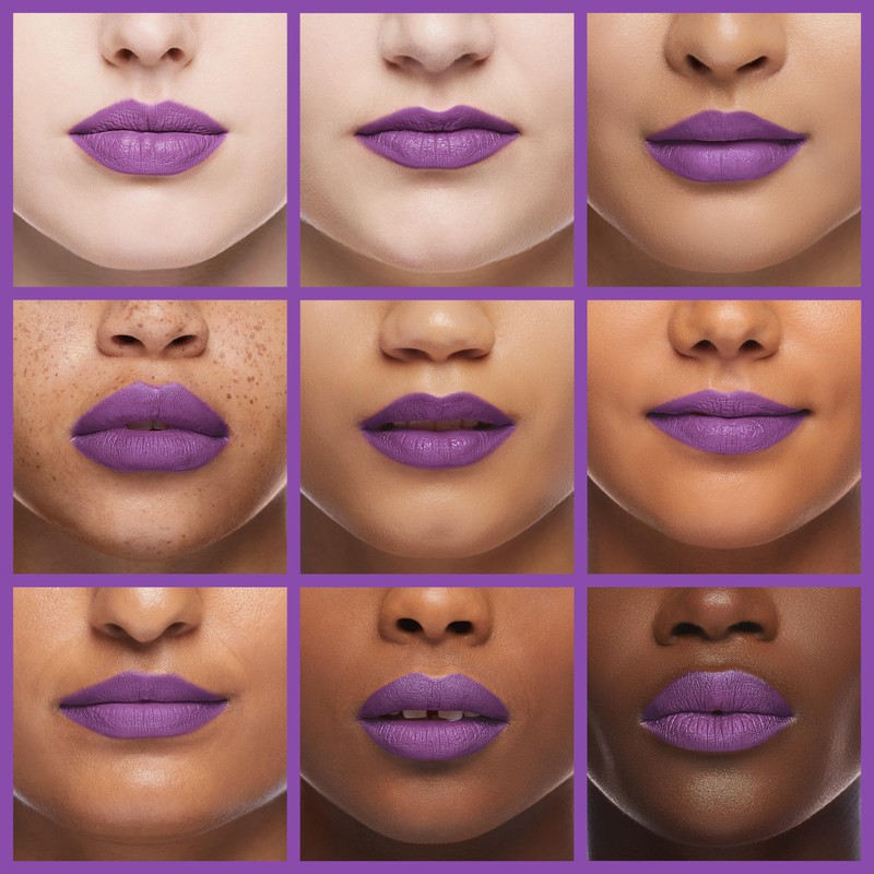 7V HOME BEAUTY Purple Matte Liquid Lipstick, Long Lasting High