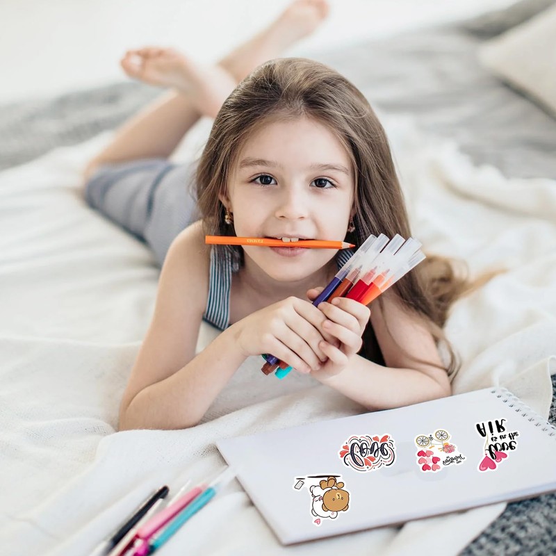 CUTELIILI 500pcs Cute Waterproof Water Bottle Stickers for Kids, Sticker