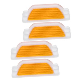 LALAFINA 4pcs Reflective Road Fence Signs Road Markers for Enhanced Visibility and Safety for Driveway Entrance and Emergency Situations