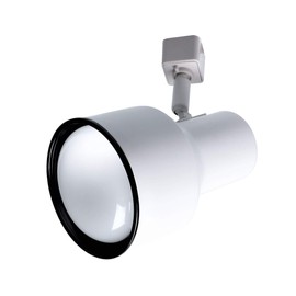 NICOR Lighting 4 Ft. White 3-Light 75W Linear Track Lighting Kit Complete, H-Type [3-Wire] (10997WH)