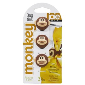 ADC MSC animarubaggutai (Bag Storage for Binding Band), 3-Pack, Monkey