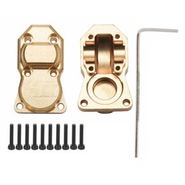 RC Brass Front Rear Diff Cover 1/24 RC Car Diff Cover for SCX24 AXI 00002 for SCX24 AXI 00001 for SCX24 AXI 90081 RC Car