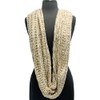 Tan Two-Tone Knit Soft Infinity Scarf