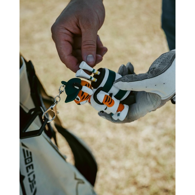 Tiger Caddy Golf Tee Holder Tea Case with 8 Tees,
