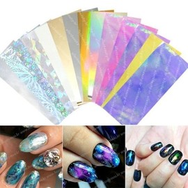 Nail Art Sticker Glass Film Nail Sticker / 네일아트 스티커 유리필름 네일스티커