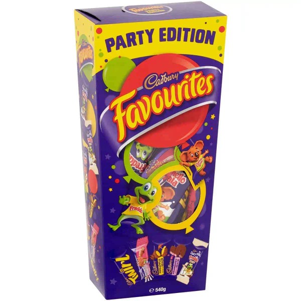Cadbury Bulk Cadbury Favourites Party Pack 520g ($22 each x 6 units)