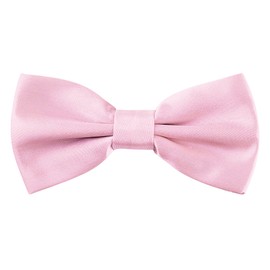 Allegra K Pre-tied Solid Adjustable Bowtie Classic Tuxedo Wedding Bow Ties for Men Pink One Size
