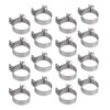 20PCS Hose Clamp Mini Stainless Steel Screw Hose Clip for