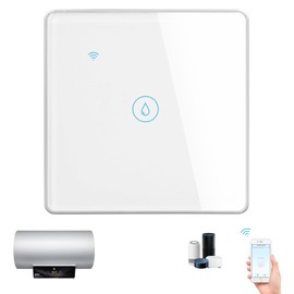 Smart Immersion Heater Timer, 40A 8000W WiFi Smart Switch with Timer, White
