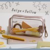 Raymay Fujii KPF9026A Clear Pen Pouch, Kept Pencil Case, Large