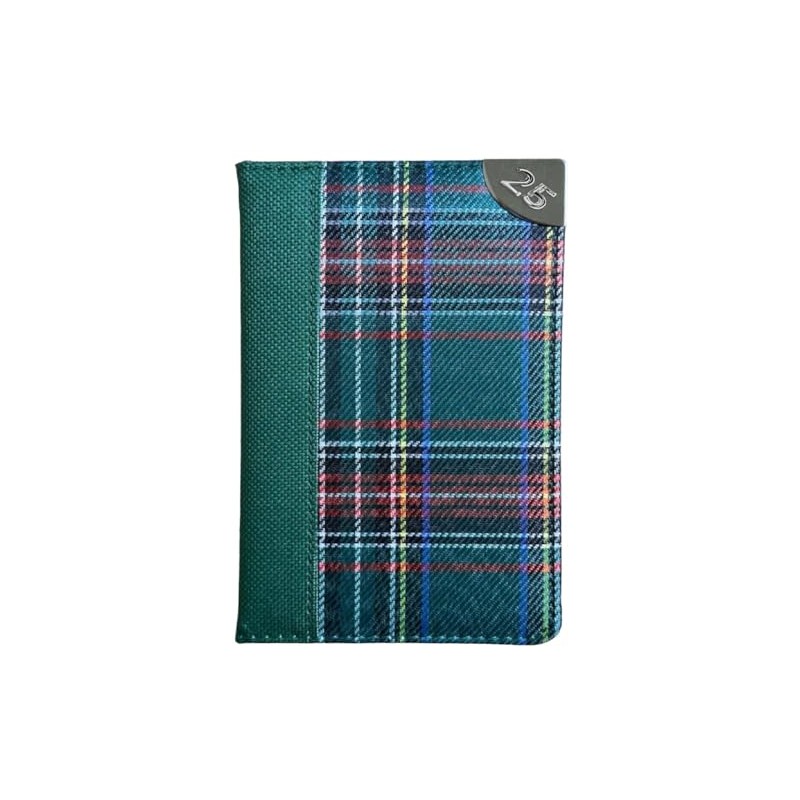 2025 Pocket Week to View Tartan Material Slim Pocket Designer