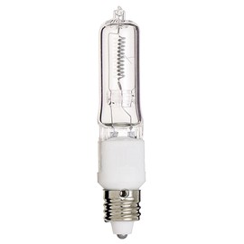Satco S3486 1/Card 120V 150-Watt T4.5 E11 Base Light Bulb, Clear