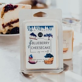 3 PACK Blueberry Cheesecake Wax Melts 3 Pack Made with Essential Oils, Strong Scented Soy Wax Cubes, Clean Ingredients, Long Lasting Fragrance, Made in USA