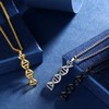 beautlace DNA Double Helix Chemistry Science Molecule Biology Necklace 18K