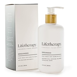 Lifetherapy Body Wash and Bubbling Bath | Sulfate Free Body Wash, Bubble Bath and Liquid Hand Soap (Grounded)
