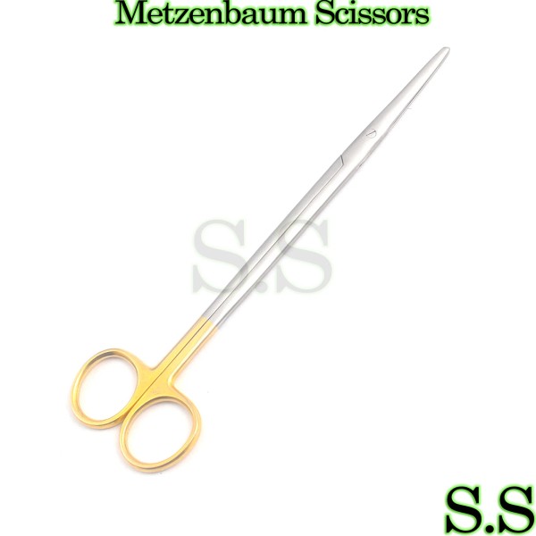 S.S Metzenbaum Scissors Str 10" T/C Surgical Ent Instruments