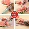 Watermelon Cutter Set with Slicer, Carving Fork & Fruit Tools