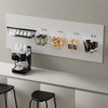 Clear Pegboard Cups with Hooks 4 Pack, 1/8" & 1/4"