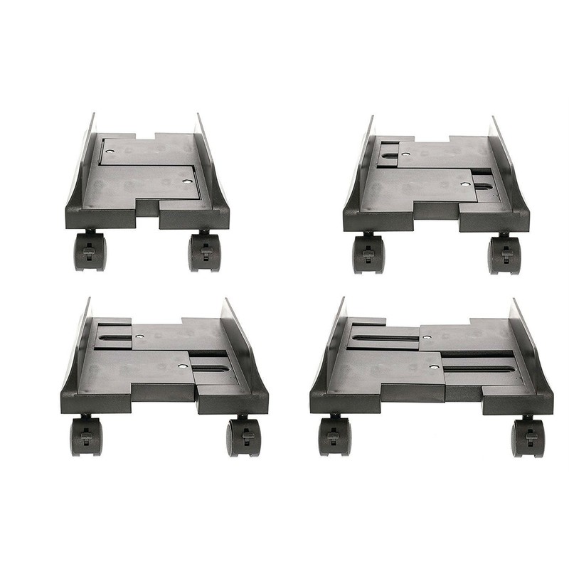Eurosell - Premium Tower Trolley Computer PC Desktop Stand with