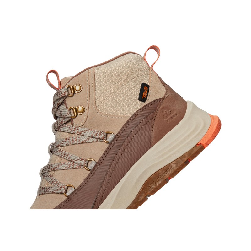 Teva Women's Auroris, Feather Grey/Acorn, 6.5 W US