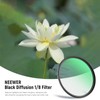 NEEWER 49 mm Black Diffusion 1/8 Filter Black Diffusion Dreamy