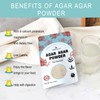 Agar Agar Powder, Vegan Unflavored Gelatin Substitute, Non-GMO, Gluten Free,