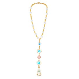 Heart Evil Eye Charm Hanging Pendant Car Ornament, Turkish Glass Evil Eye Beaded Rear View Mirror Car Charm Amulet Good Luck & Protection, Sun Catcher Pendent Cars, Home, Office Decor Gift