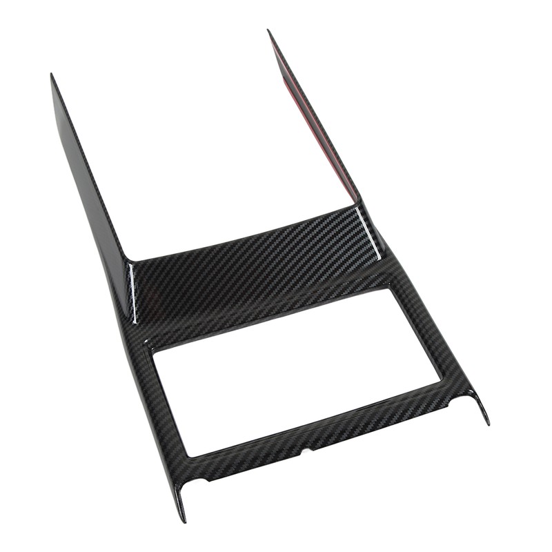 Car Cup Holder Frame Cover Carbon Fiber Pattern High Gloss